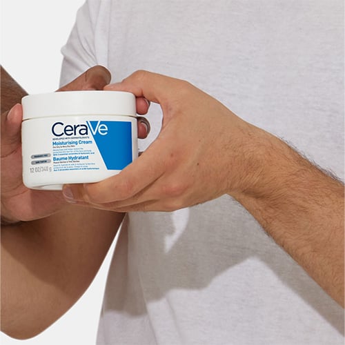 CeraVe Hyaluronic Acid Serum &  CeraVe Facial Moisturising Lotion SPF 50 for dry skin